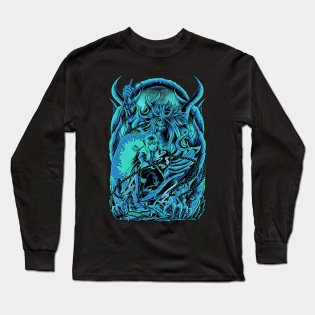 Minato x Kurama Anime Fanart Long Sleeve T-Shirt by Planet of Tees